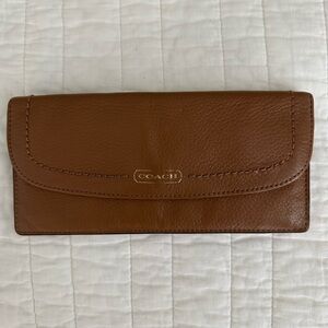 Coach Tan Leather Clutch